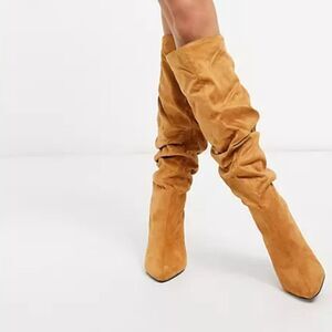 BRAND NEW JUSTFAB CARMEN SUEDE OVER THE KNEE WOMEN"S BOOT